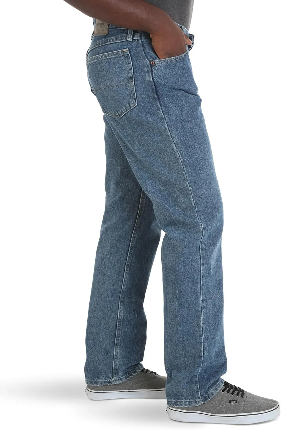 Wrangler Authentics Men's Classic 5-Pocket Relaxed Fit Cotton Jean