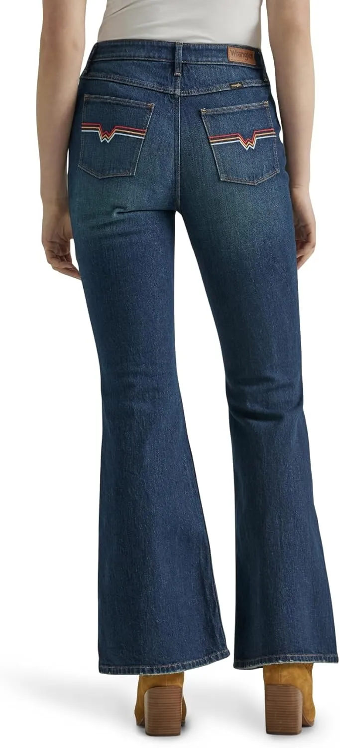 Wrangler Women's High Waisted Fierce Flare Jean