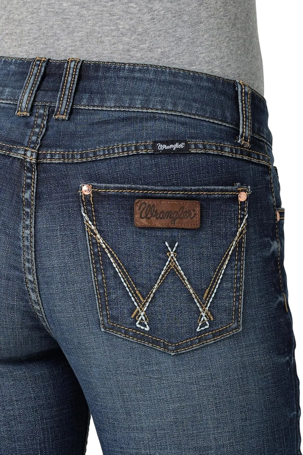 Wrangler Women's Retro Mae Rise Stretch Boot Cut Jeans