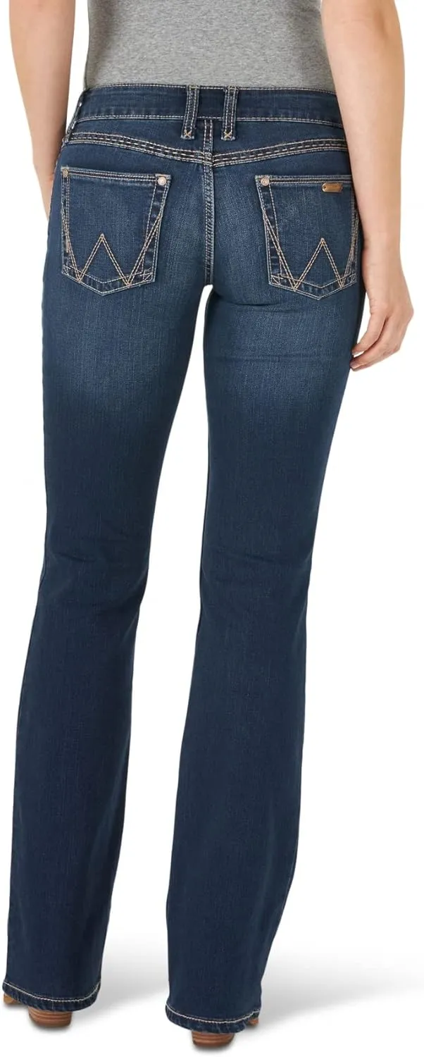 Wrangler Women's Retro Mae Rise Stretch Boot Cut Jeans