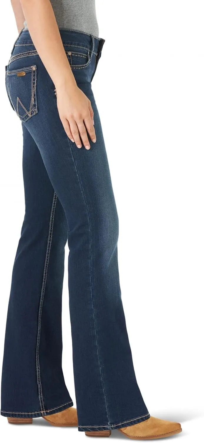 Wrangler Women's Retro Mae Rise Stretch Boot Cut Jeans