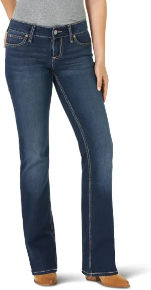 Wrangler Women's Retro Mae Rise Stretch Boot Cut Jeans