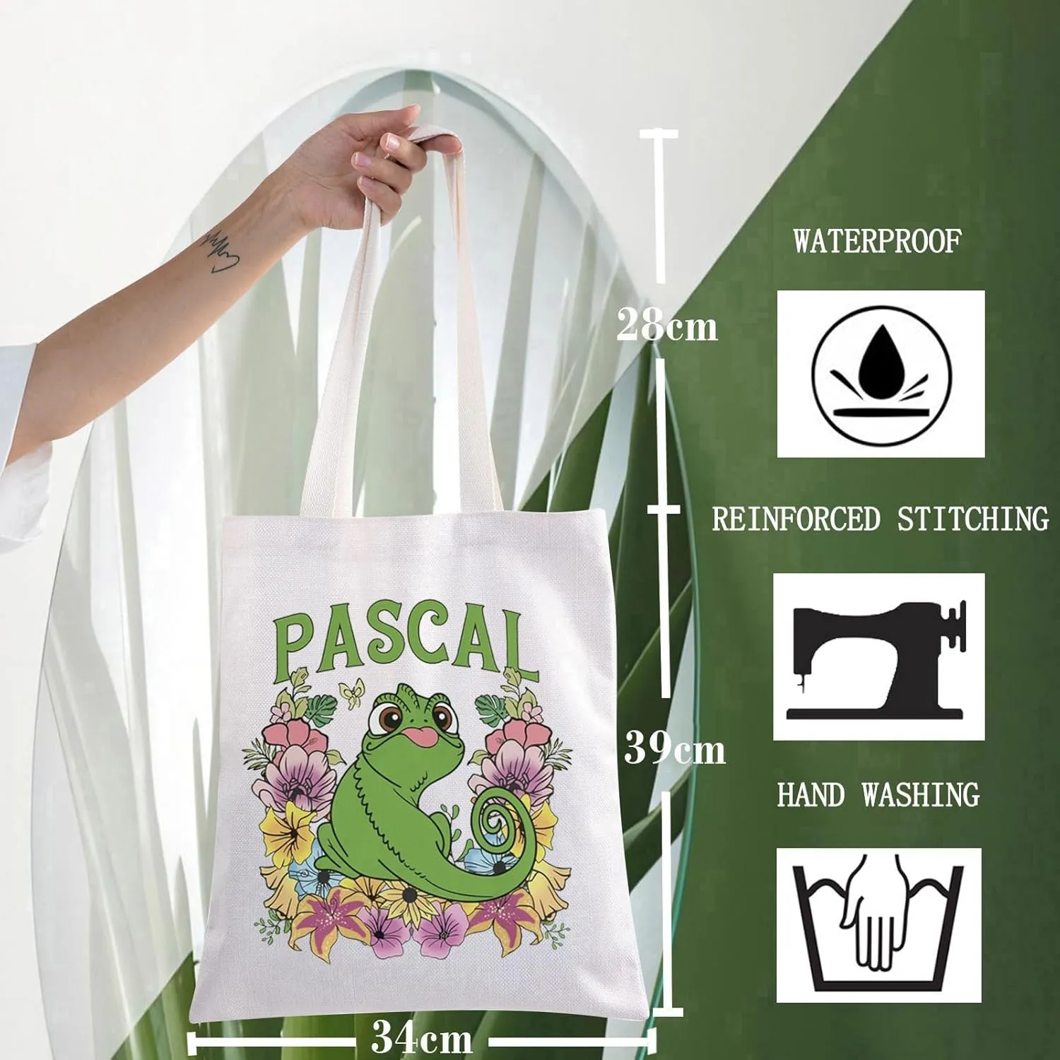 WZMPA Chameleon Pascal Tote Bag - Pascal Fans Gift, Shoulder Bag, Merchandise