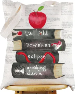 WZMPA Edward Cullen Tote Bag Bella Swan Fans Gift Edward Reusable Grocery Bag Bella Swan Merchandise