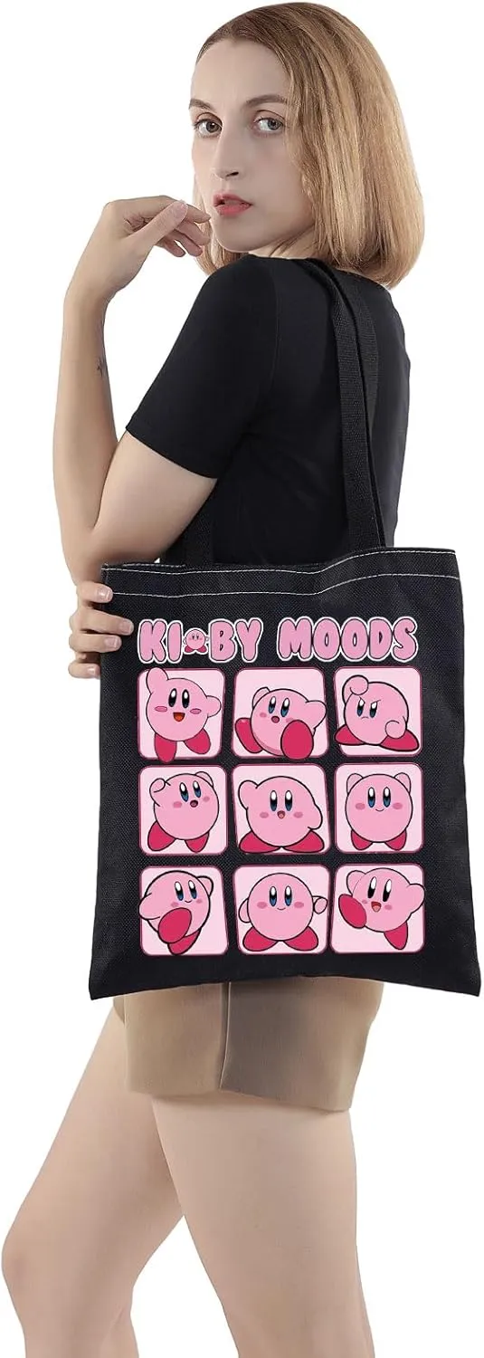 WZMPA Kawaii Tote Bag Game Lover Gift Reusable Grocery Bag Merchandise