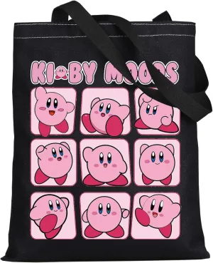 WZMPA Kawaii Tote Bag Game Lover Gift Reusable Grocery Bag Merchandise