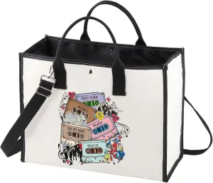 WZMPA Korean Group Fans Tote Bag K-POP Fans Gift Korea-Pop Singer Reusable Grocery Bag Singer Merchandise