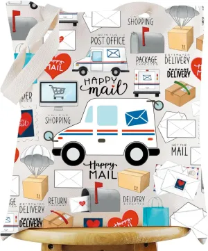 WZMPA Mail Carrier Tote Bag Postal Worker Gift Deliveryman Reusable Grocery Bag Courier Merchandise