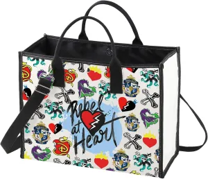 WZMPA Movie Tote Bag Jay ＆ Mal Fans Gift Evil Queen Reusable Grocery Bag Villain Merchandise