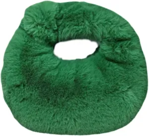 XPONNI Fuzzy Dumpling Bags, Cute Fluffy Y2k Handbags, Soft Knotted Faux Fur Bags with Zipper
