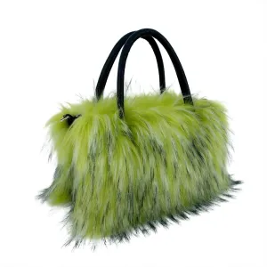 Y2k Purse Hobo Bags for Women Faux Fur Purse Large Capacity Tote Bag Women's Top-handle Handbags Satchel Crossbody Bag