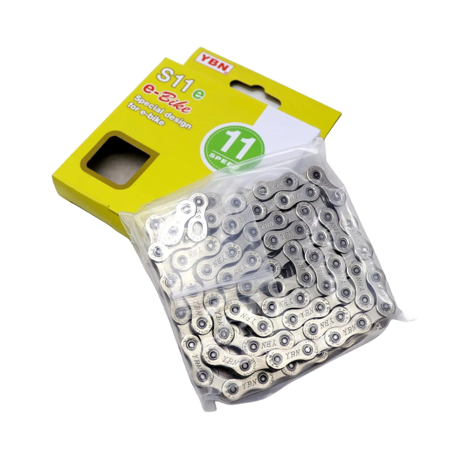 YBN E-Bike Chain 9 Speed for Mid Motor E-Bike for Bosch Bafang for Shimano Electric Bike 136links High Strength Chain,9 Speed