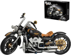 Yunigzmy Motorcycle Toy Building Kits for Hanley Car, 445 PCS Motorcycle Building Block Set, Motorbike Model Building Bricks Sets, Not Compatible with Major Brands