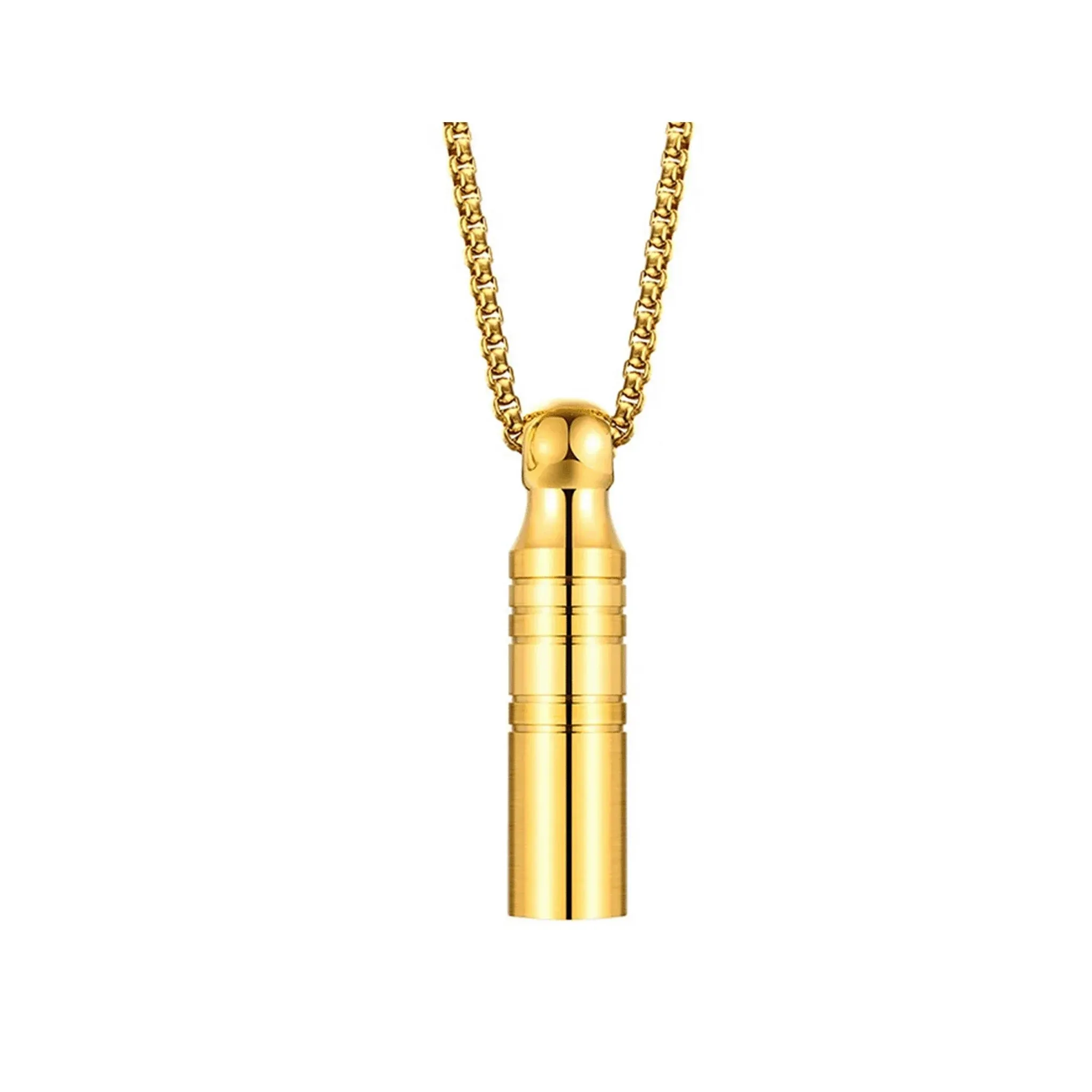 Zahir Stash Pendant with Chain Necklace