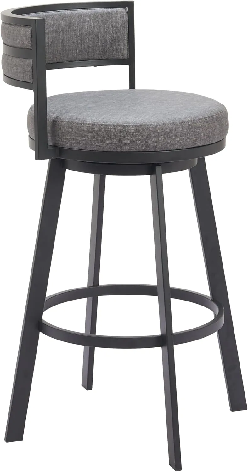 Zuo Gimsby Swivel Barstool Gray