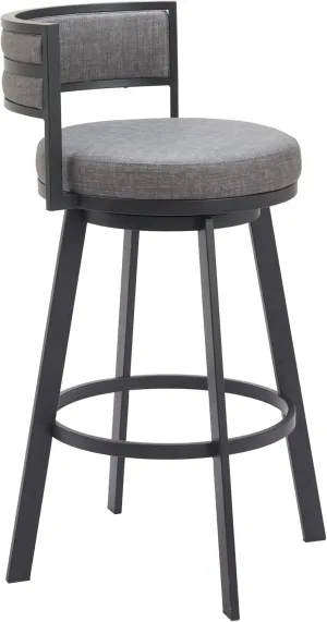 Zuo Gimsby Swivel Barstool Gray