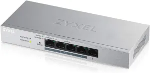 Zyxel 5-Port Gigabit Ethernet Web Managed PoE  Switch | 4x PoE  @60W | VLAN Support | Sturdy Metal Case | Desktop or Wall-Mount | QoS | Ethernet Splitter [GS1200-5HPv2]